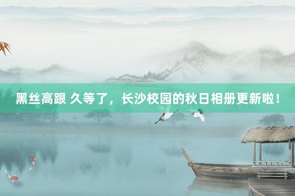 黑丝高跟 久等了，长沙校园的秋日相册更新啦！