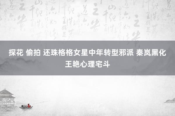 探花 偷拍 还珠格格女星中年转型邪派 秦岚黑化王艳心理宅斗