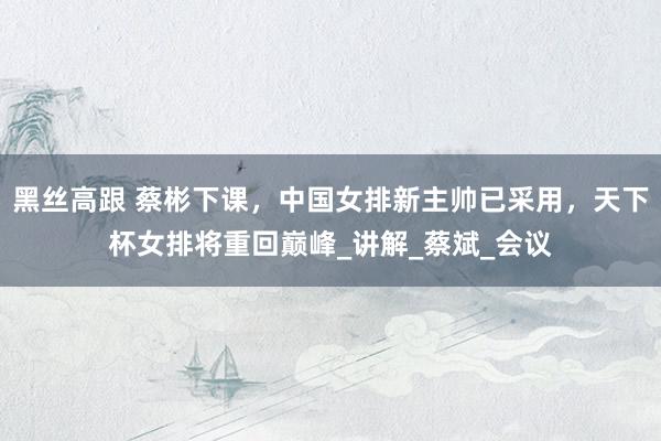 黑丝高跟 蔡彬下课，中国女排新主帅已采用，天下杯女排将重回巅峰_讲解_蔡斌_会议