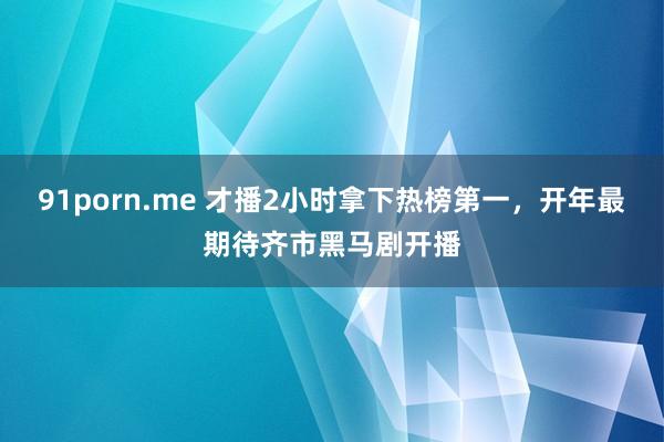 91porn.me 才播2小时拿下热榜第一，开年最期待齐市黑马剧开播