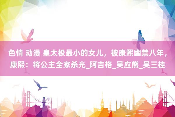 色情 动漫 皇太极最小的女儿，被康熙幽禁八年，康熙：将公主全家杀光_阿吉格_吴应熊_吴三桂