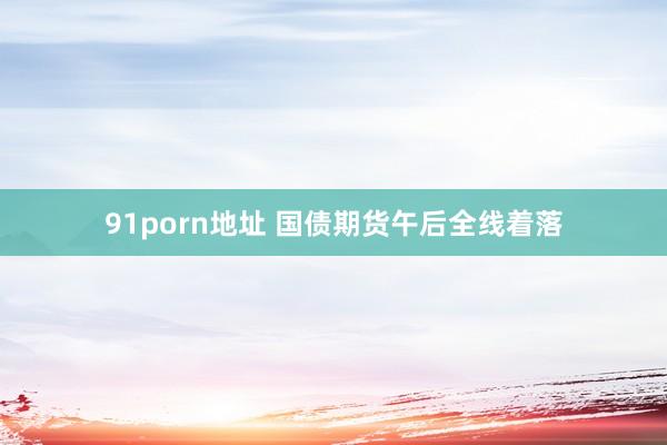 91porn地址 国债期货午后全线着落
