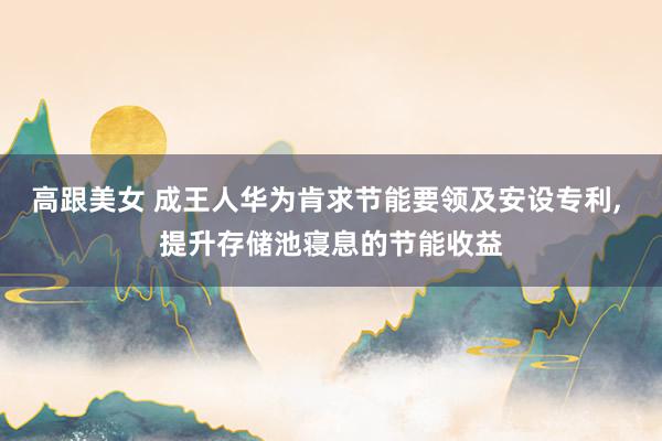 高跟美女 成王人华为肯求节能要领及安设专利， 提升存储池寝息的节能收益