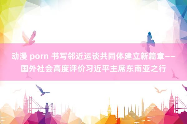 动漫 porn 书写邻近运谈共同体建立新篇章——国外社会高度评价习近平主席东南亚之行