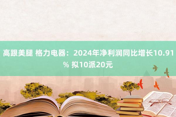 高跟美腿 格力电器：2024年净利润同比增长10.91% 拟10派20元